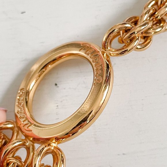 Paloma Picasso Gold Tone 3 Tier Chain Belt Adjustable Tiered main image 3